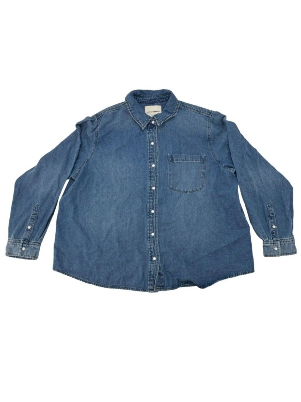 Lucky Brand Women's Denim Shirt | Blue | Size Extra Large **NEW